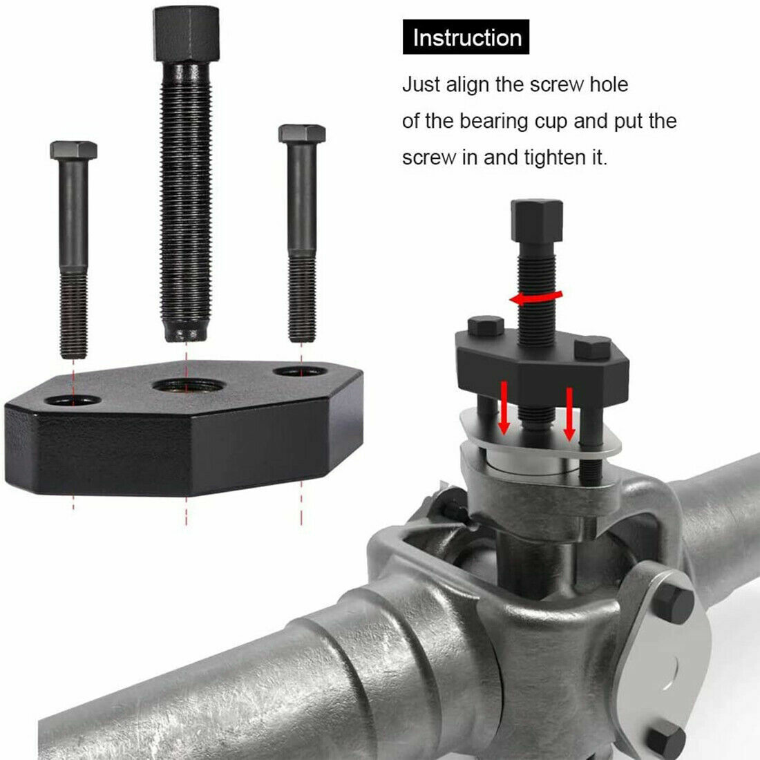 10102 Universal U Joint Puller Heavy Duty Truck 5192 Bearing Cup Installer Tool