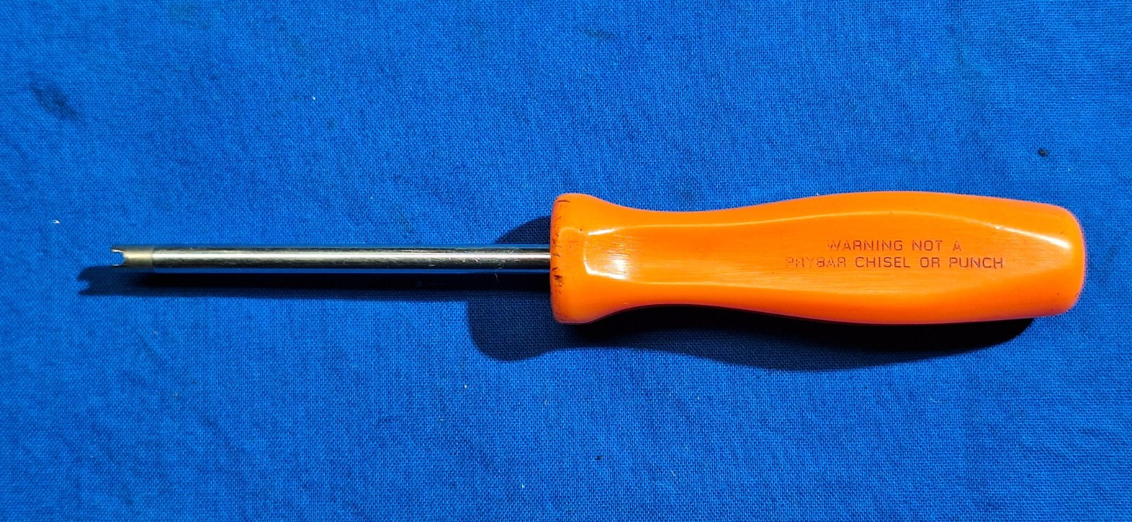 Snap-On TR107A Tire Valve core remover tool hard ORANGE handle