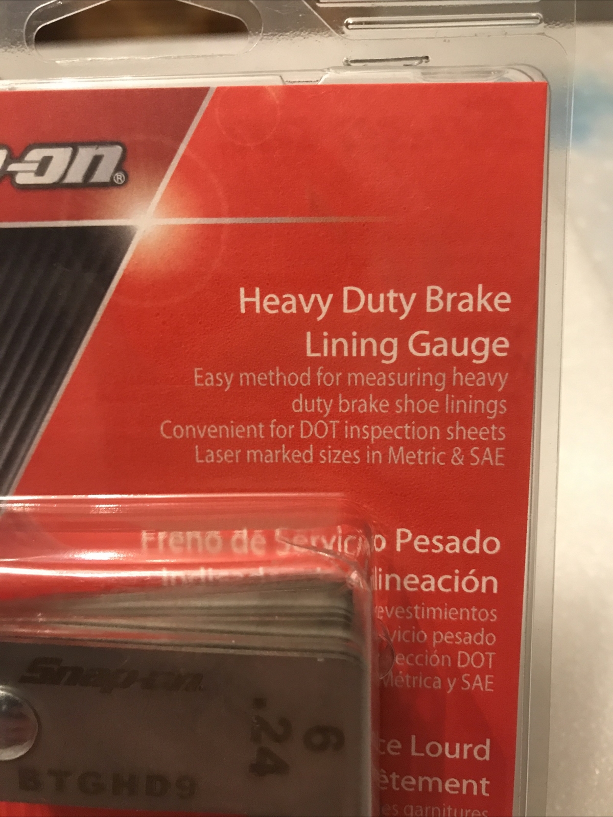 Snap On Heavy Duty Brake Lining Gauge Metric And Imperial NEW
