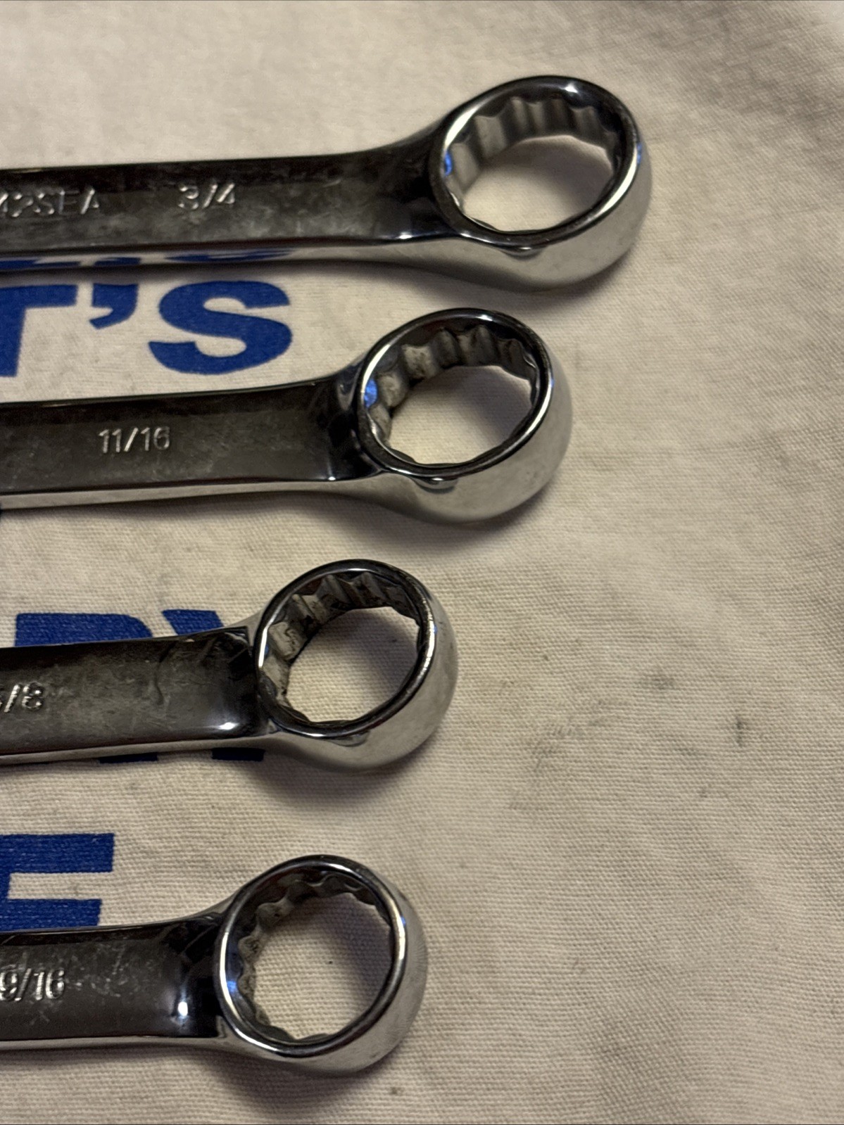 Silver Eagle 5pc SAE 12pt Combination Wrench Set 3/8″ – 3/4″ RC***SEA
