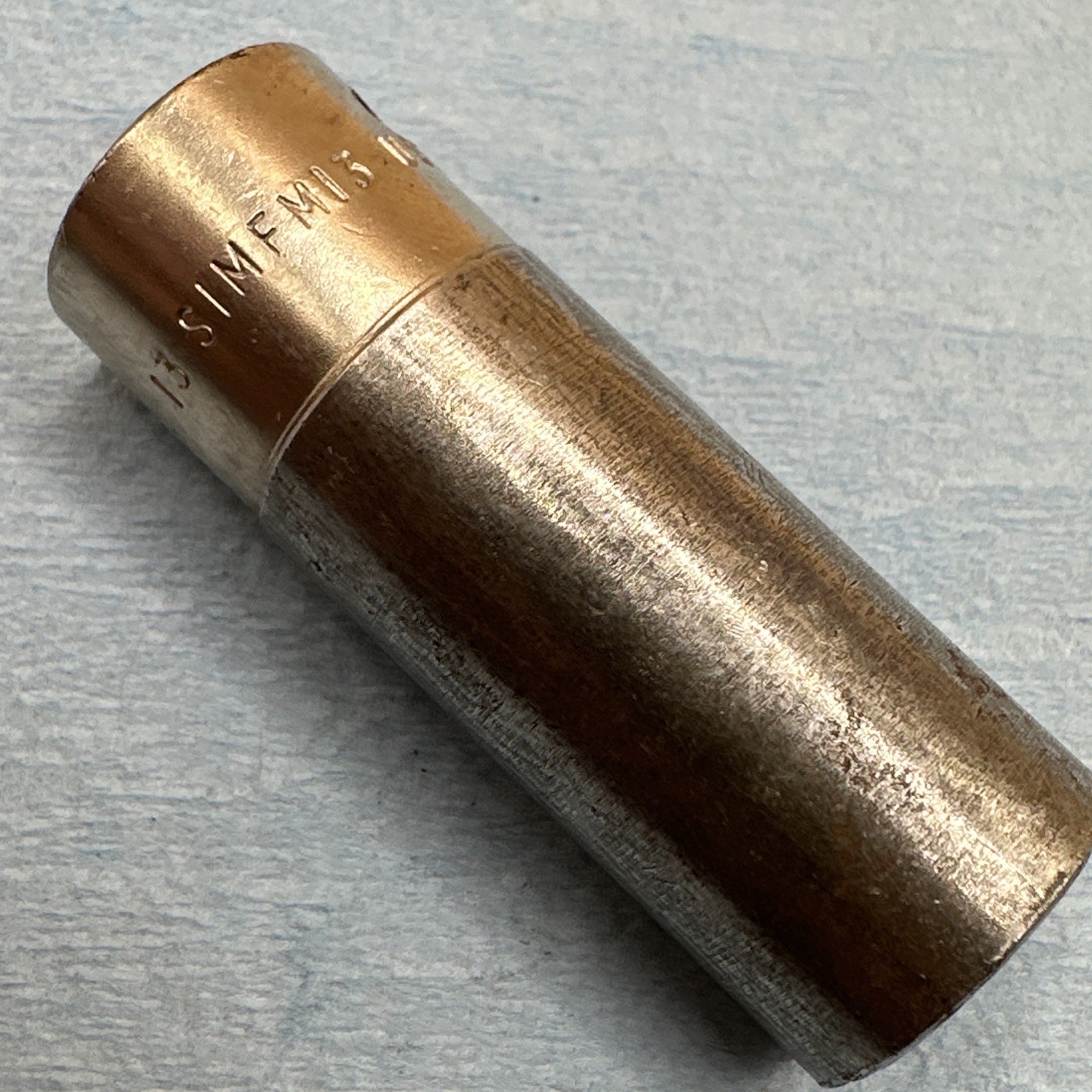 Vintage Snap On 13mm 6 Point Deep Impact Socket 3/8” Drive SIMFM13