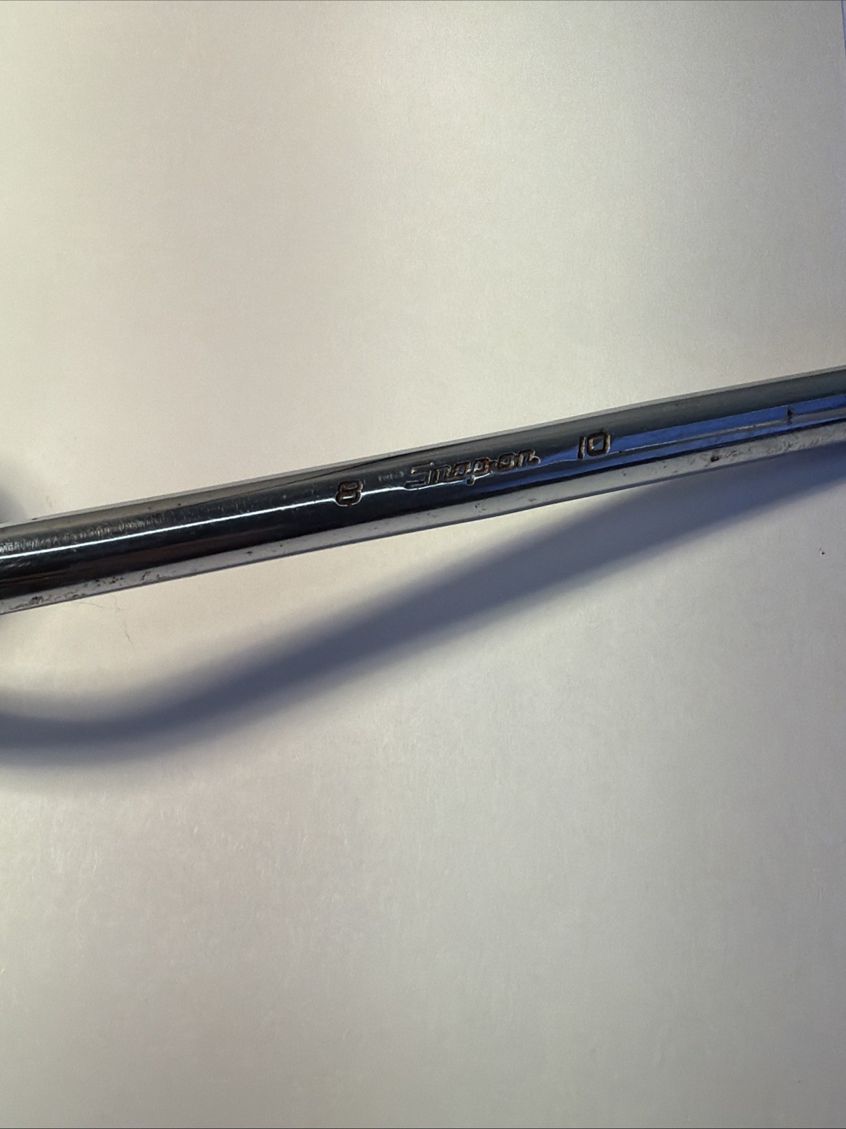 SNAP-ON 8MM X 10MM METRIC 6PT BRAKE BLEEDER WRENCH 7-9/16″ LONG #S6110A USA MADE