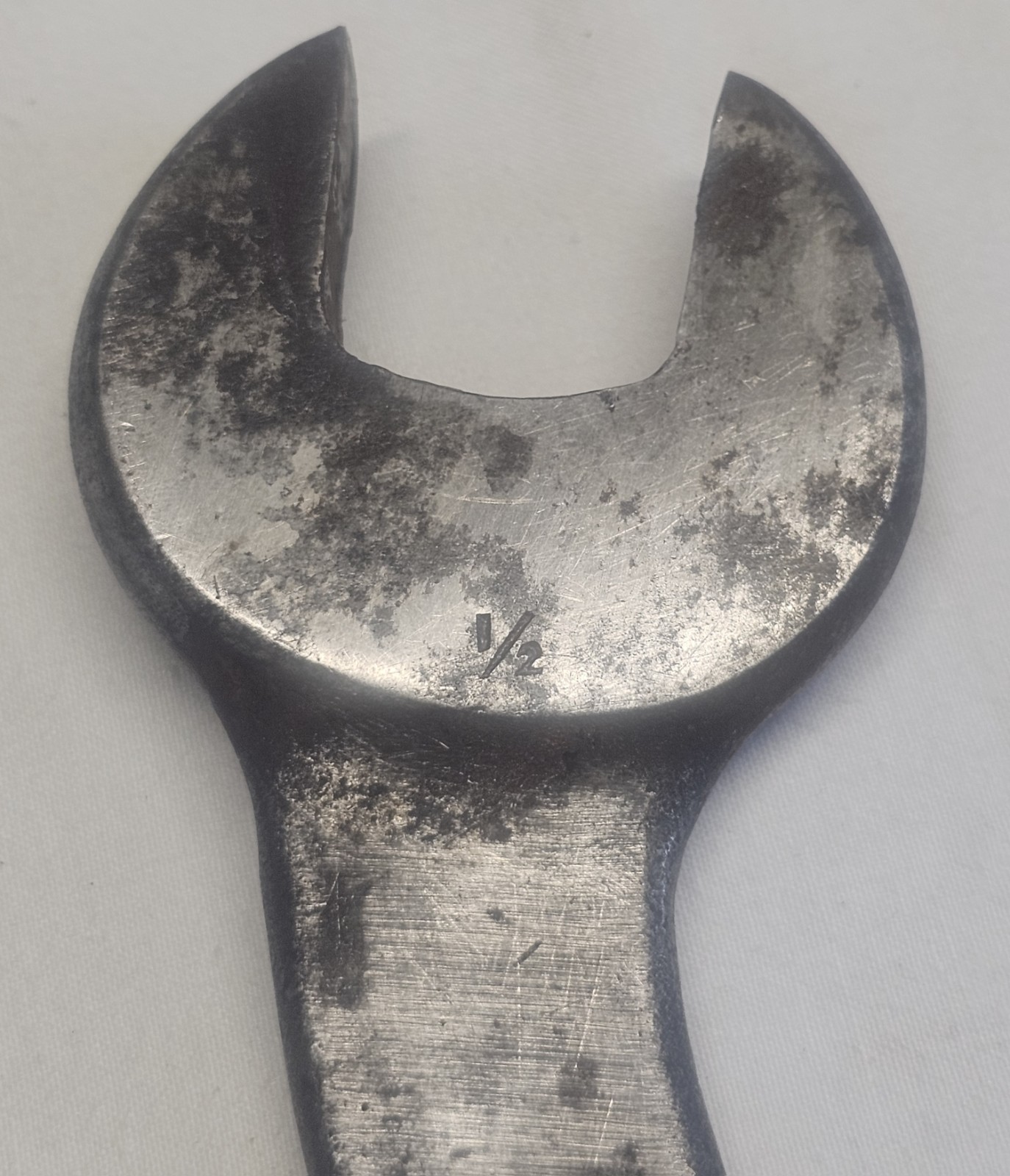Antique JH Williams & Co #683 Light Service Wrench 10″L Offset Tool 1/2″ & 7/16″