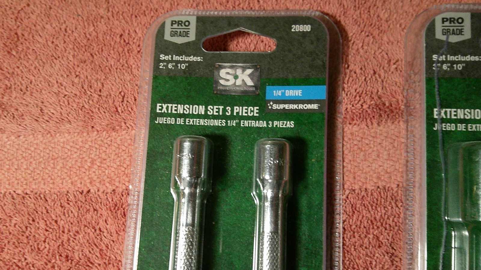 SK 10 Piece Socket Extension Set, 1/4″, 3/8″ and 1/2″ Drive Various Sizes