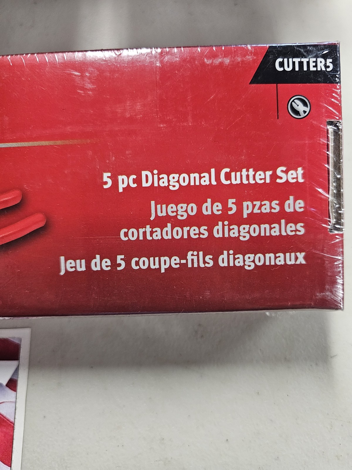 Snap On Tools NEW CUTTER5 5 Piece RED Soft Grip Diagonal Cutter Plier Set USA