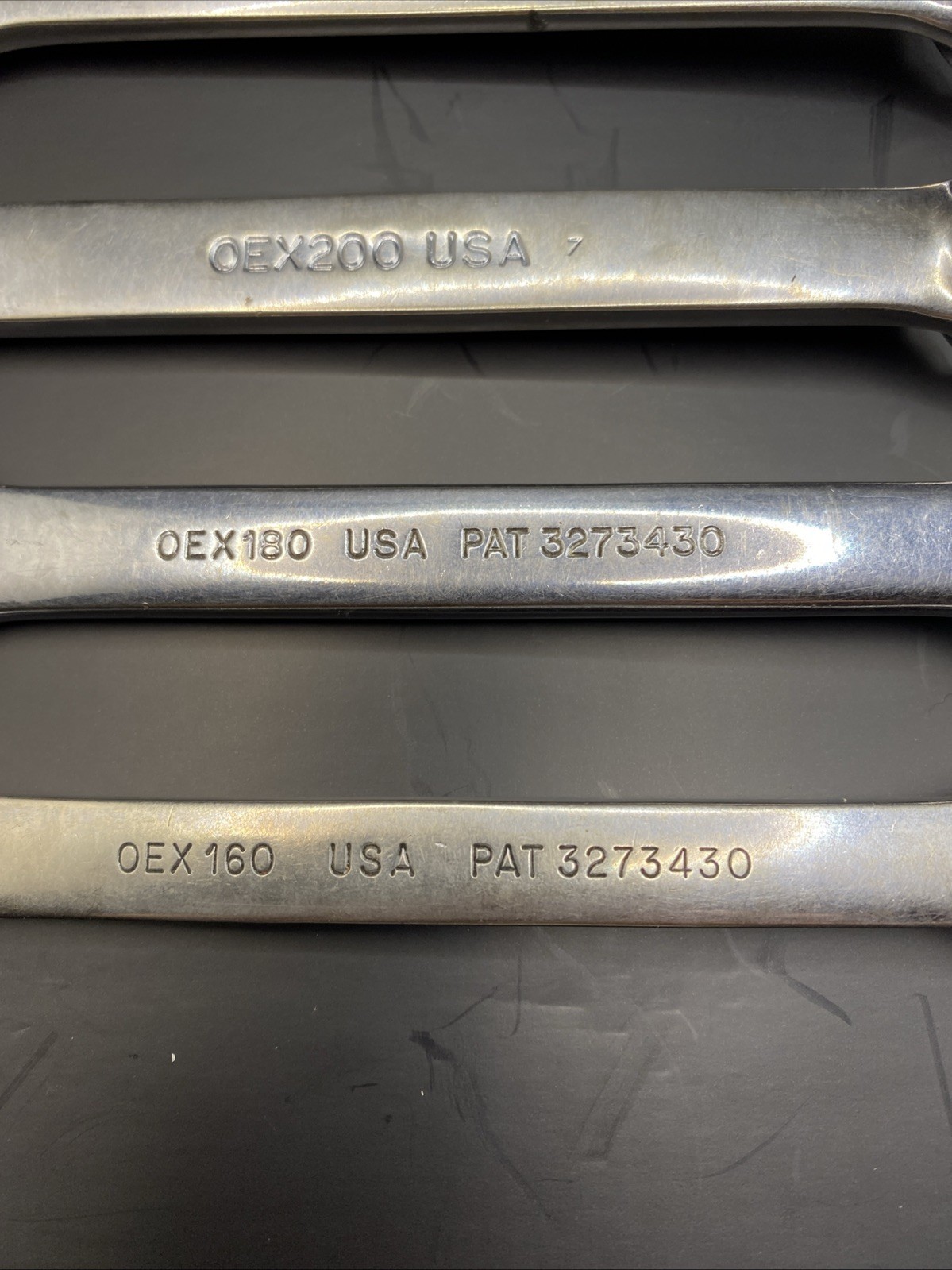 Snap-on Tools OEX160-240 12 Point SAE Short Combination Wrench Chrome USA NICE!