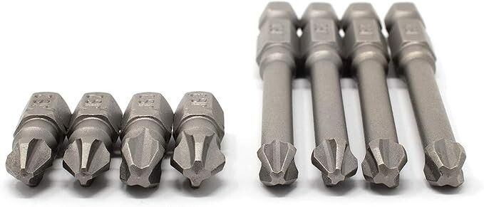 True JIS Metric Screwdriver Screw Driver Bits #2 #3 & 1/4″ Socket 0059-004/007