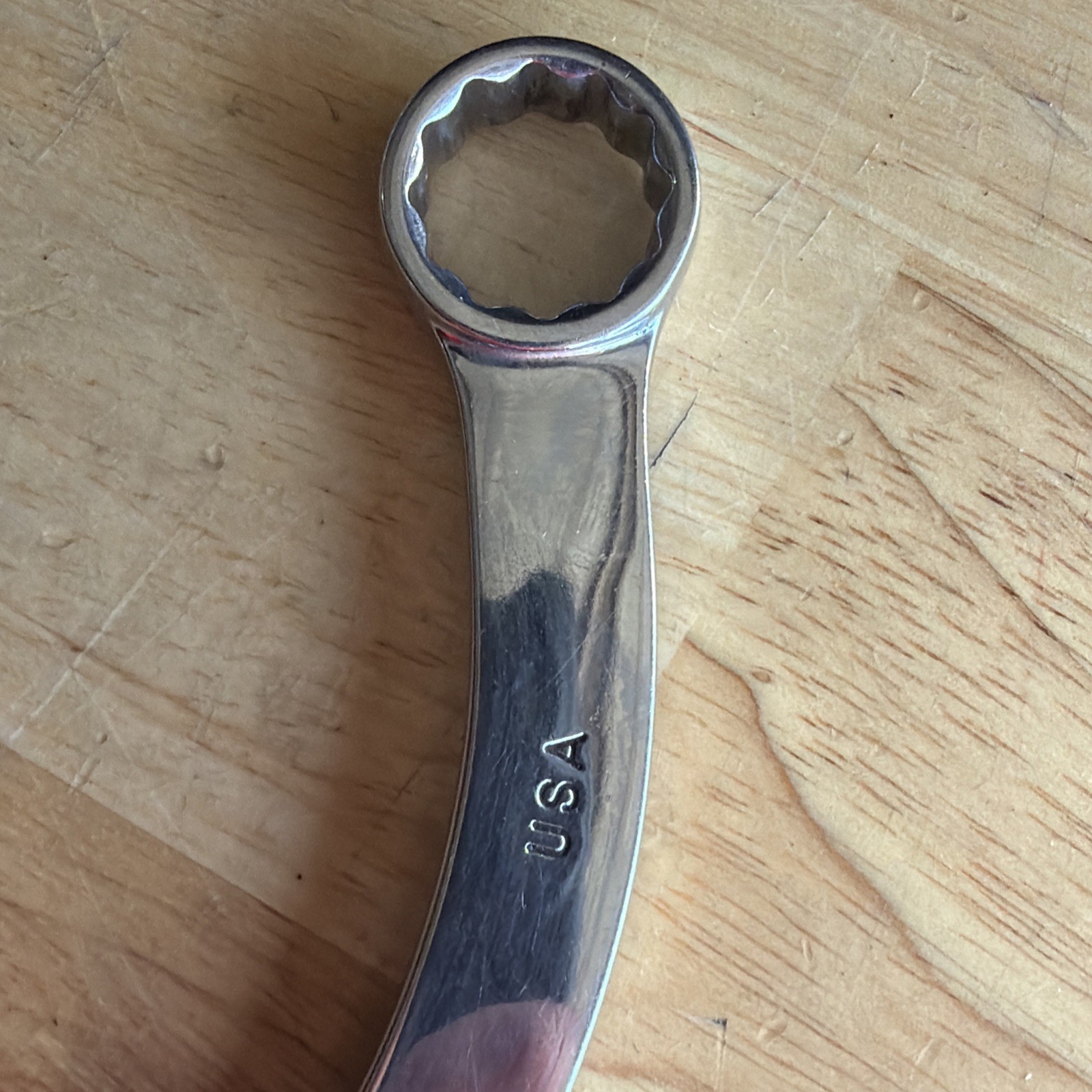 Mac Tools 5/8″ x 3/4″ Obstruction Box End Wrench Halfmoon HR2024R Made in USA