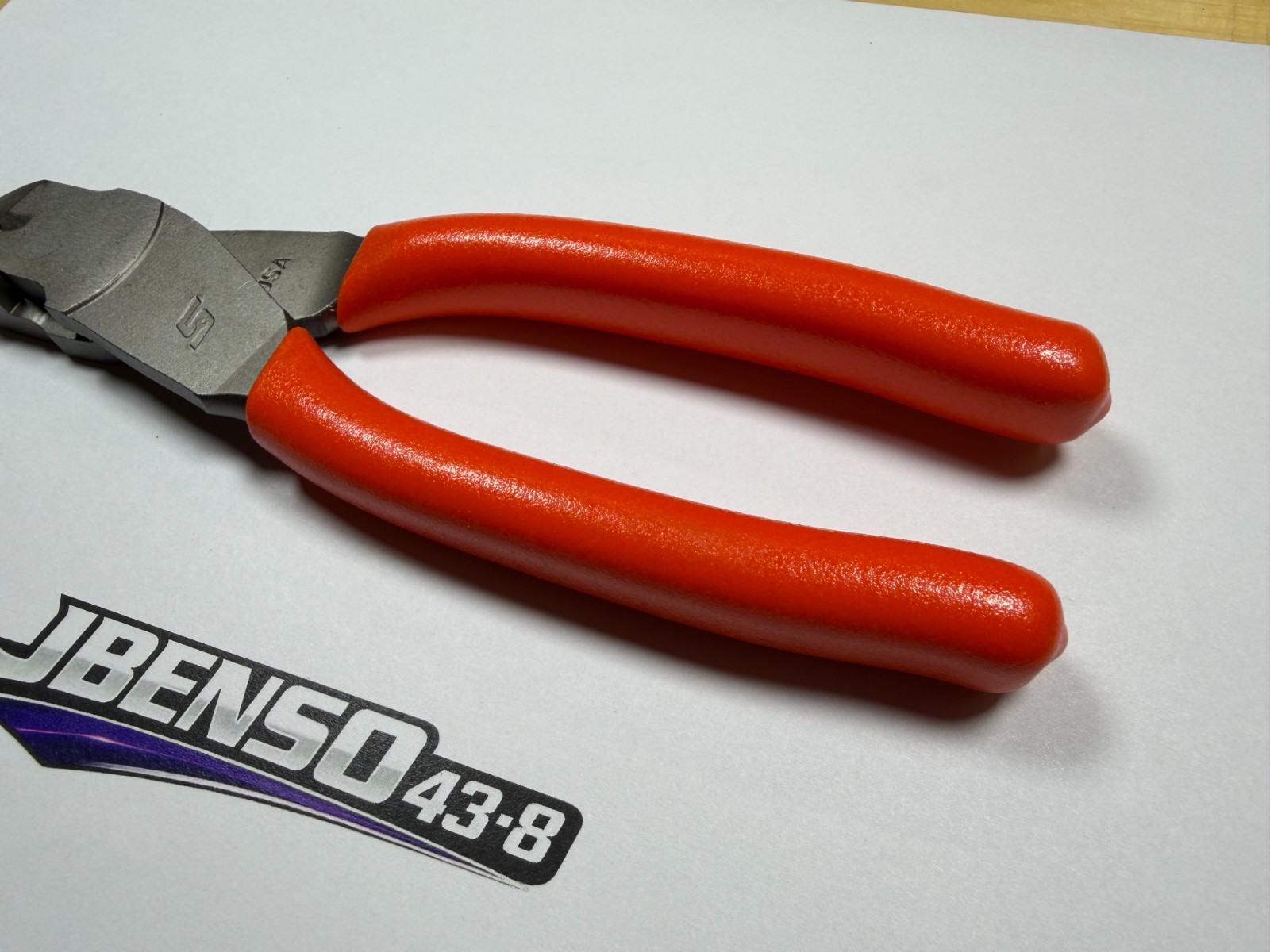 Snap-on Tools USA NEW ORANGE Soft Grip 7″ Diagonal Cutter Pliers 87ACFO