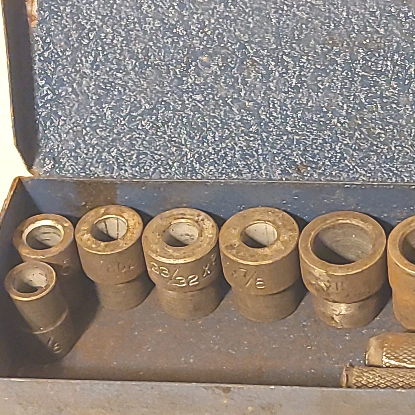Vintage OTC 818 Bushing Driver Set Metal Tool Box Owatonna Tool Co USA MADE