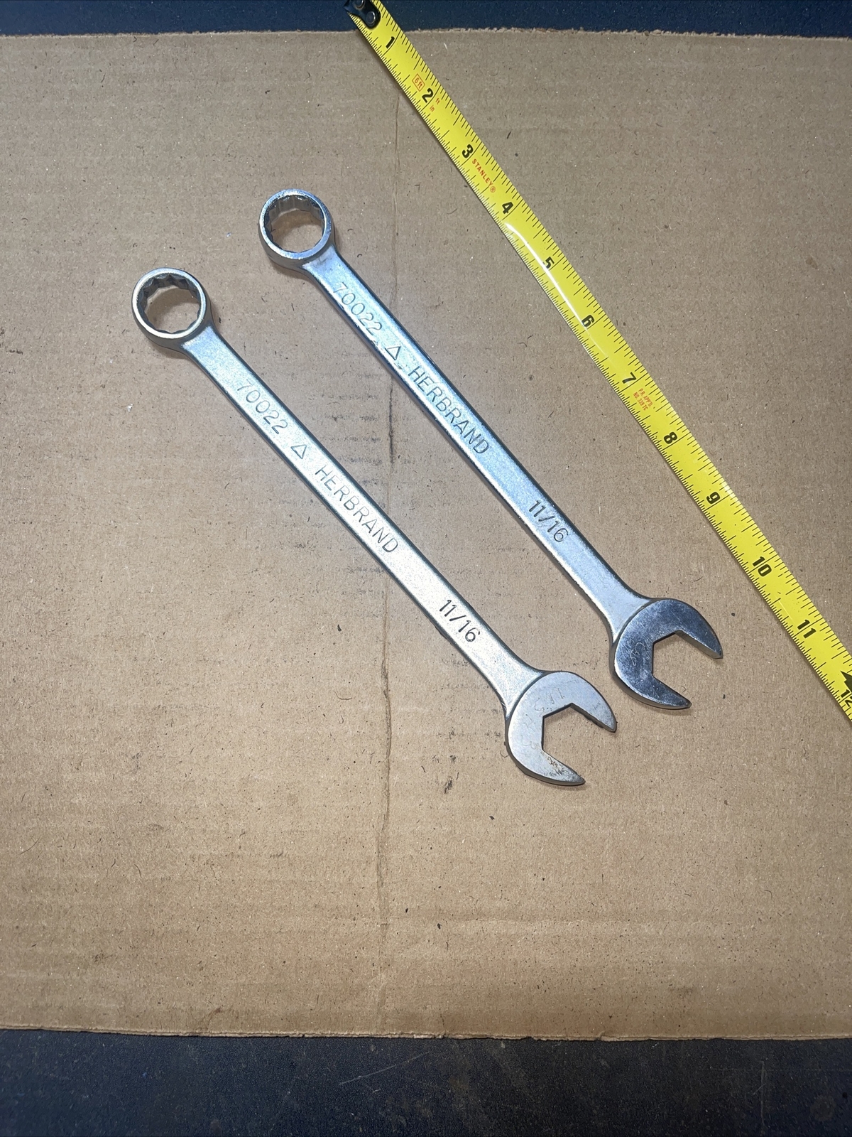 Herbrand 70022 11/16 In SAE Combination Wrench 12 Point Vintage
