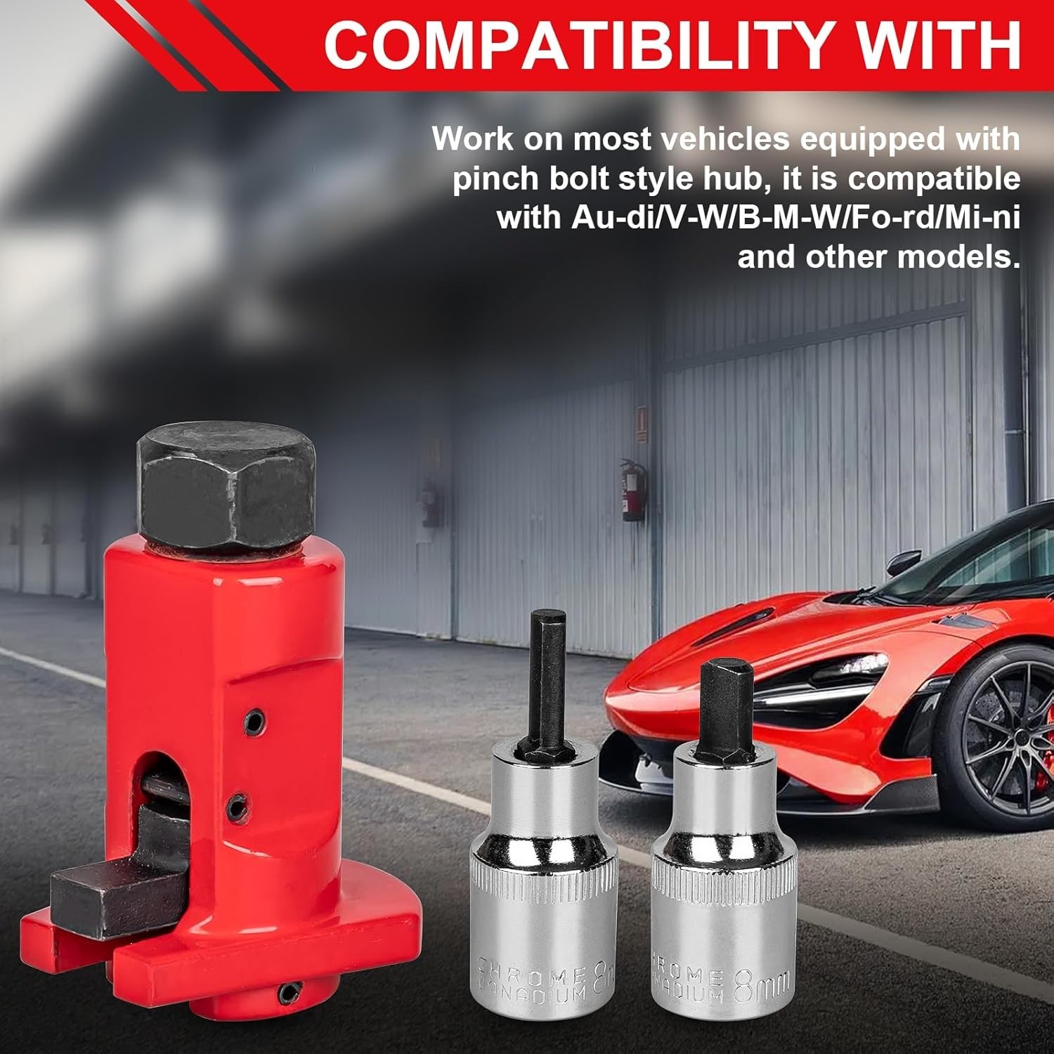 Compact Universal Steering Suspension Strut Spreader Tool for Most Vehicles