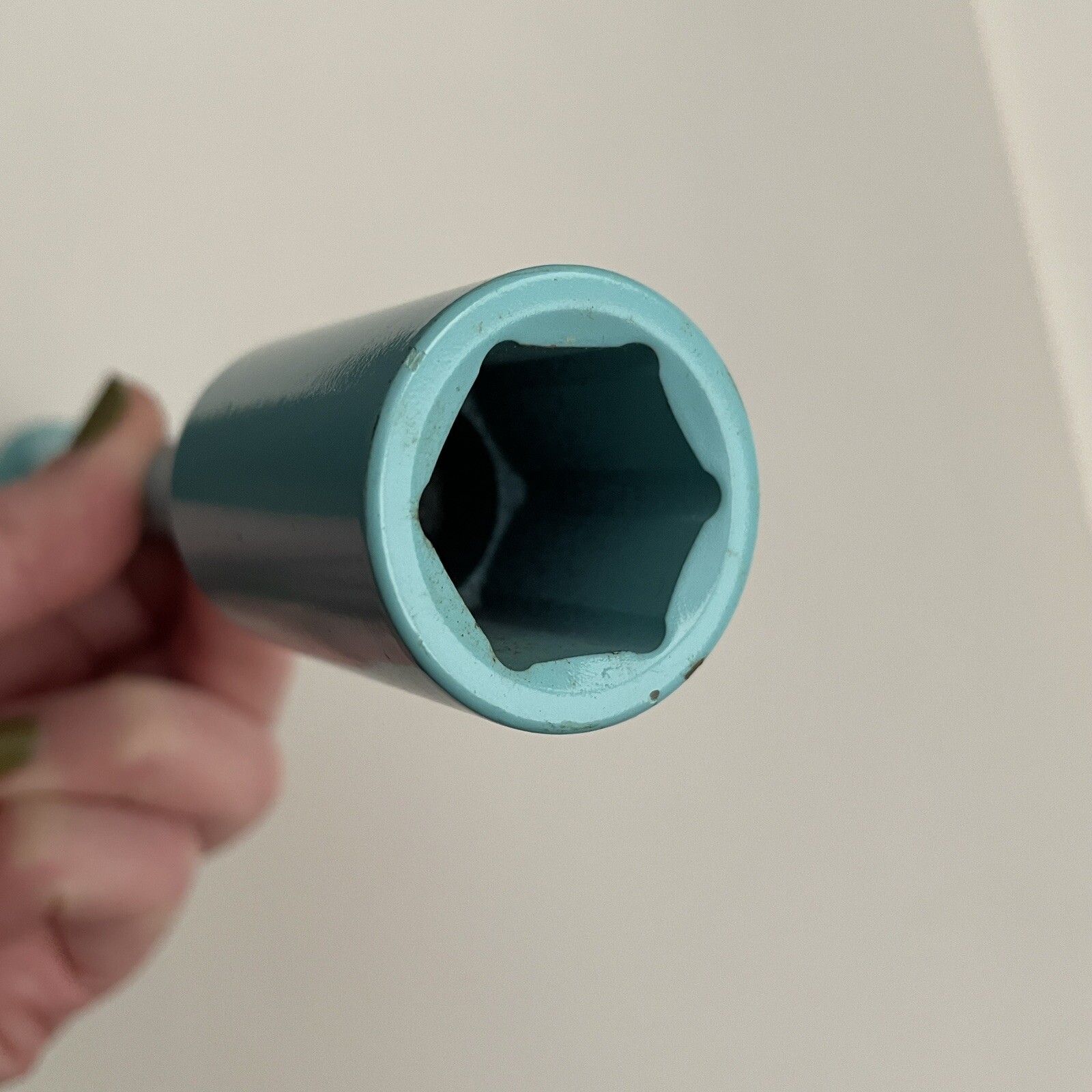 SUNEX 22214M – 1/2-Inch Drive, 22mm, 7/8-Inch, Extended Socket, Turquoise