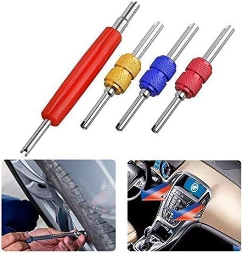 All-in-One Dual Head Valve Core Tool for A/C and Tire – Lightweight & Portable