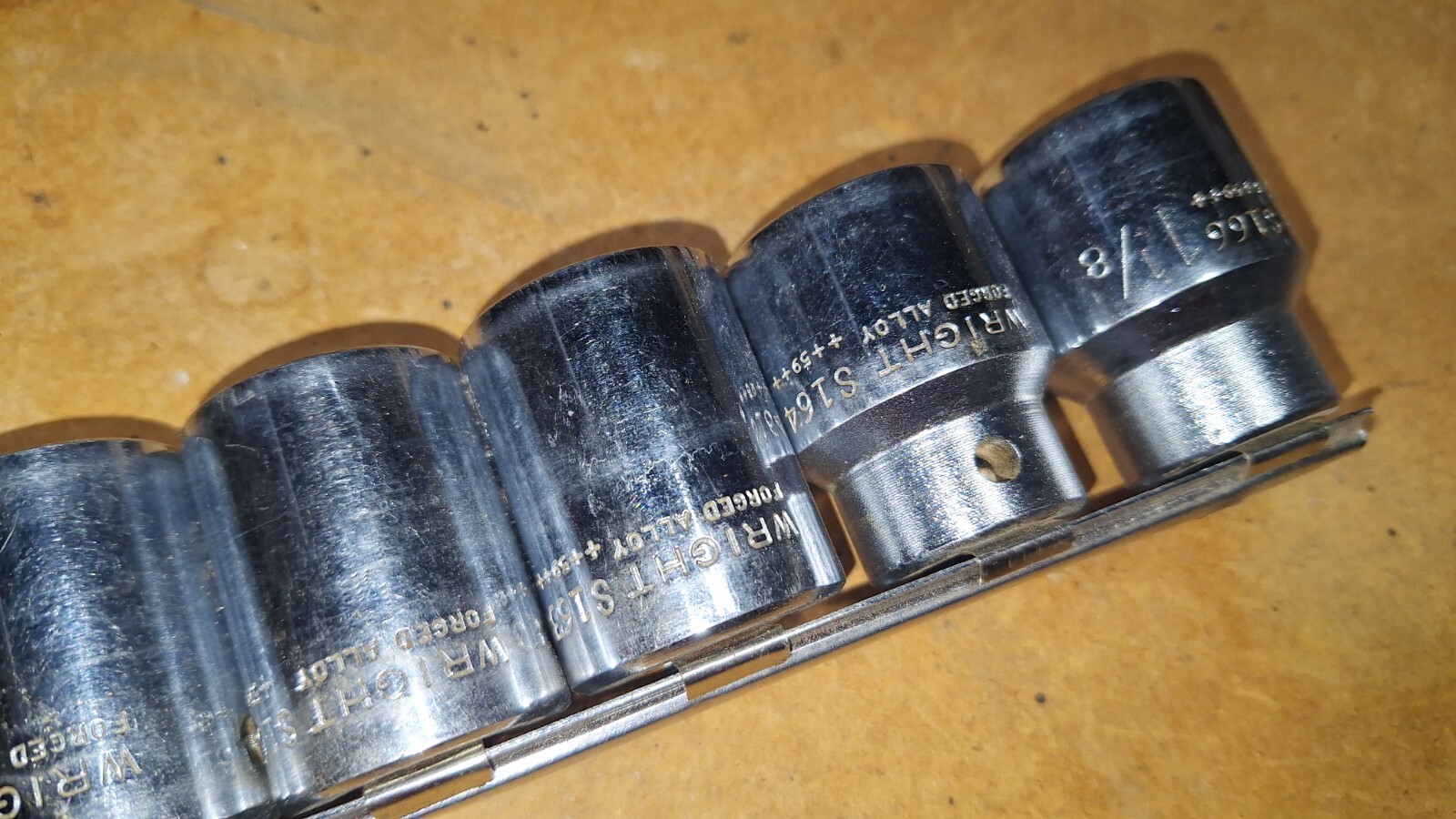 Wright Tools USA 15 Piece 1/2 Drive Ratchet Socket Set N71 N16 N12 7/16 To 1-1/8