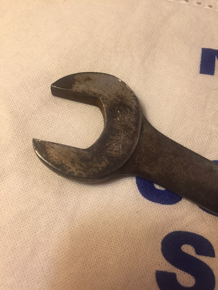 Vintage Billings Vitalloy Open End Wrench 1029 25/32″ & 11/16″ USA Rare