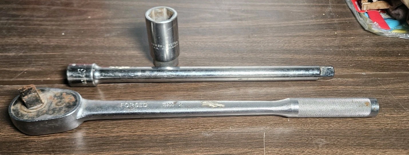 Allen USA Ratchet Socket Wrench 3/4″ 13900 + 13914 Extension + 5542HL Proto Usa