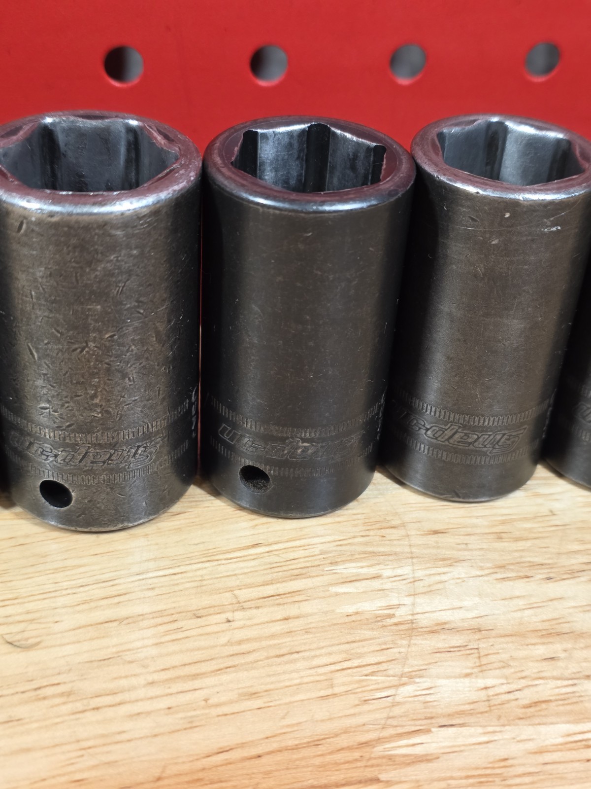 Snap-on 312IMMS 1/2″ Drive 15-25MM + 27MM 6-Pt Semi-Deep Impact Socket Set
