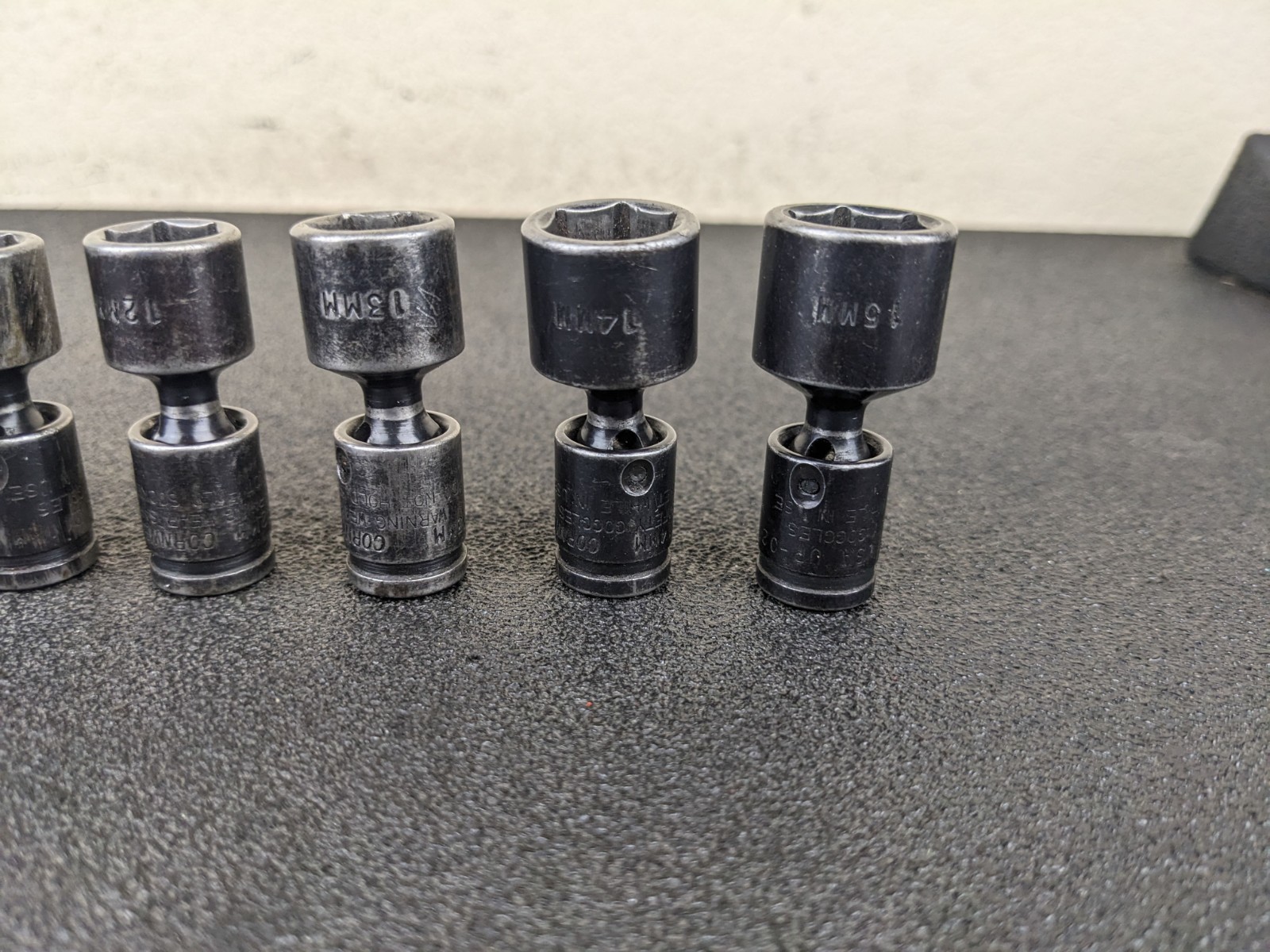 #bn810 Cornwell TSMUP0212SP 11pc 1/4″ Metric Universal Socket Set 5-15mm 6 Point