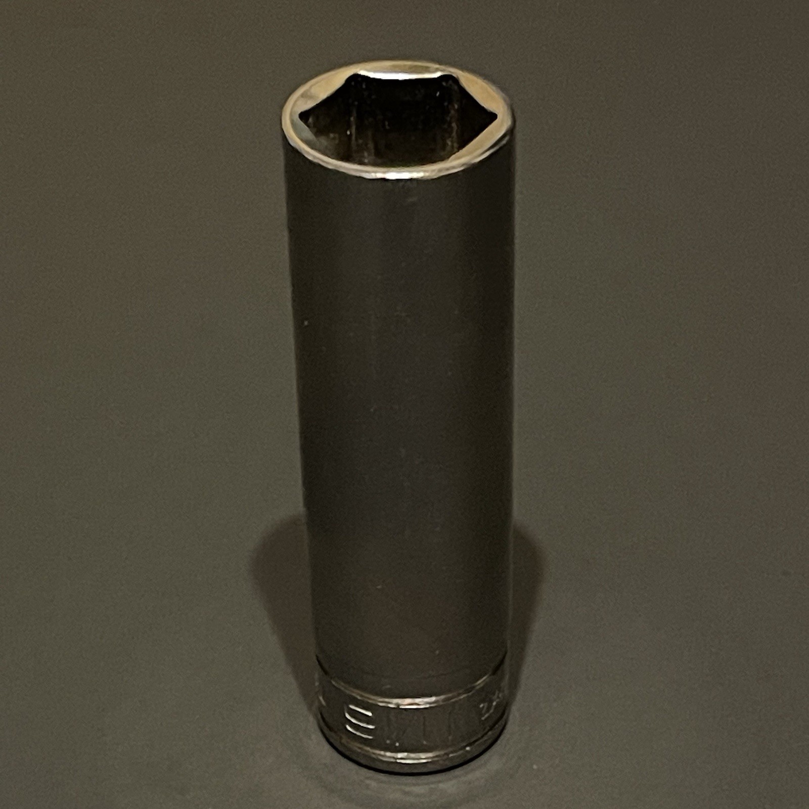 New! Snap On 11/16” Deep 1/2” Drive Socket 6 Point Chrome TS221 USA
