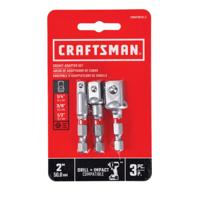 CRAFTSMAN 3 -Pack Socket adapter Set