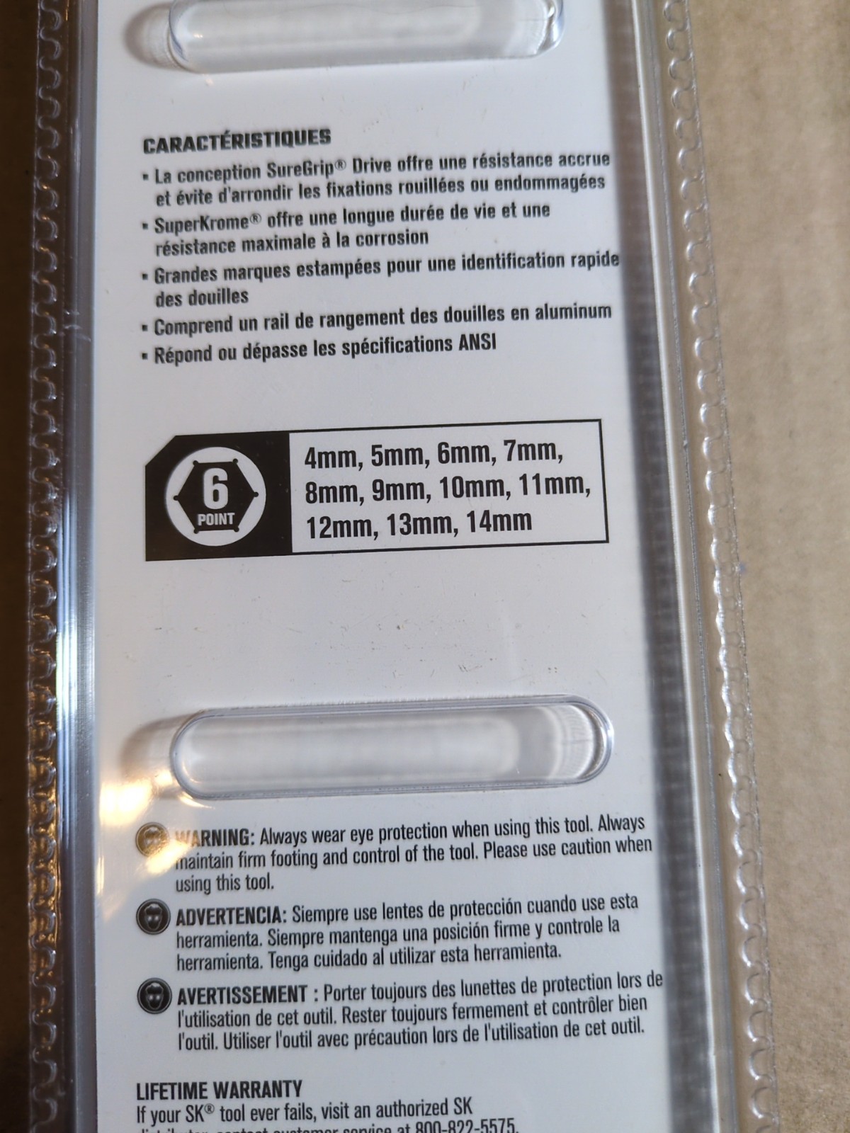 SK Professional Tools 1/4″ Drive Metric Socket Set Standard 6-point New Lifetime