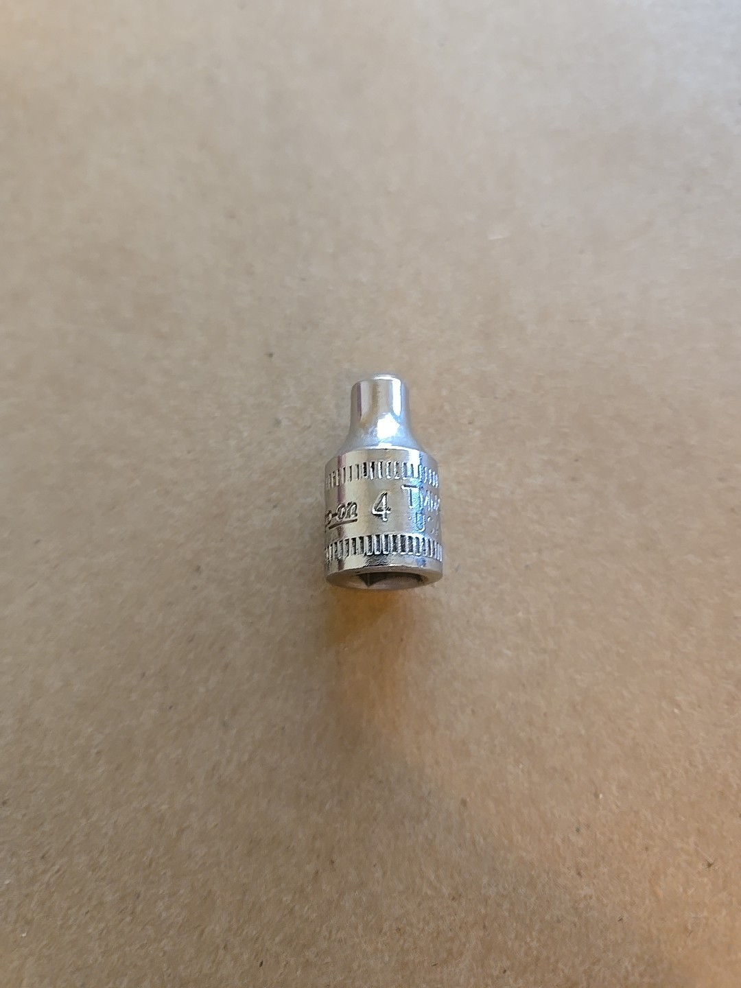 Snap On 1/4″ Drive 4MM 6PT Metric Shallow Chrome Socket USA TMM4