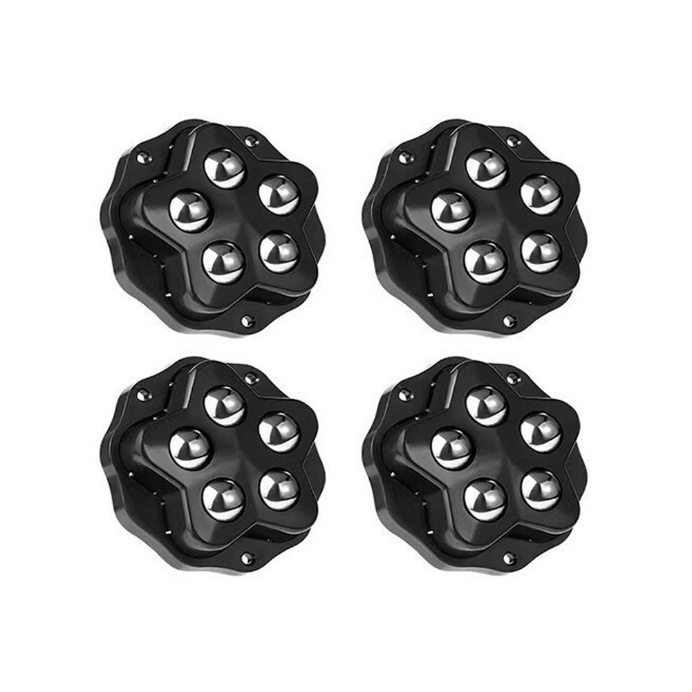 12 Pcs Heavy Duty Furniture Casters with Groove Texture for Steady Movement