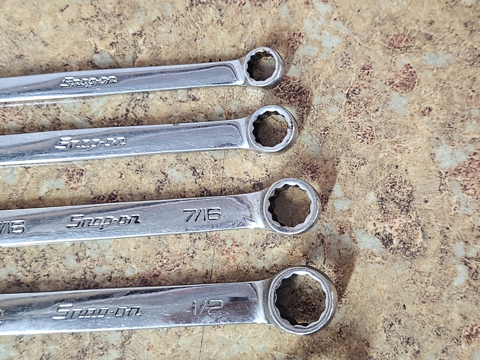 Snap-on 14pc 12-Point SAE Short Combination Wrench Set 5/16 – 1-1/8″