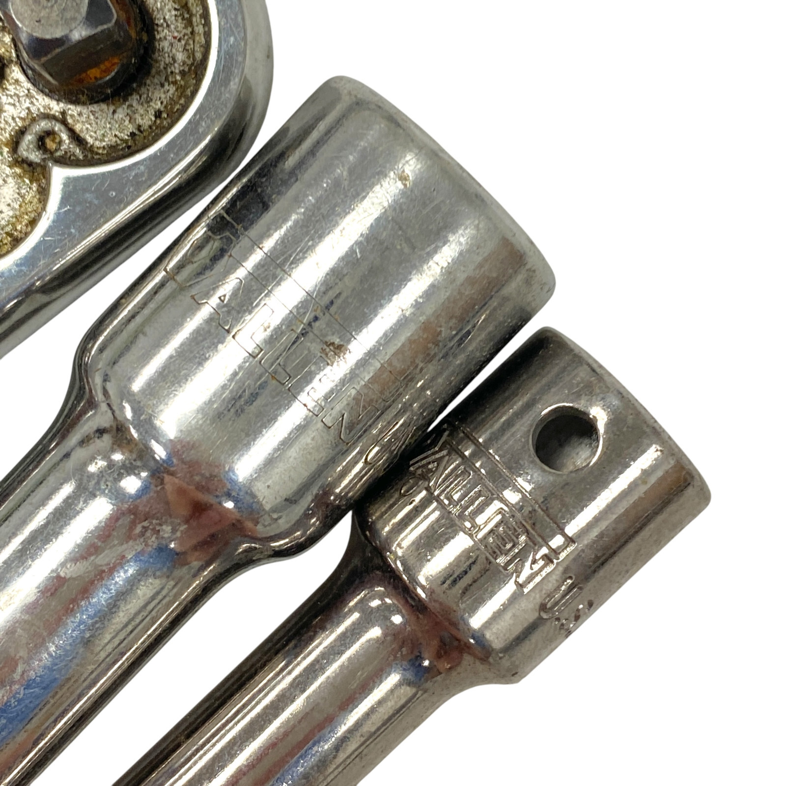 Allen 10900 1/4 Ratchet and 12810 1/2 11910 3/8 in Drive Extension Bar 3 Pcs USA
