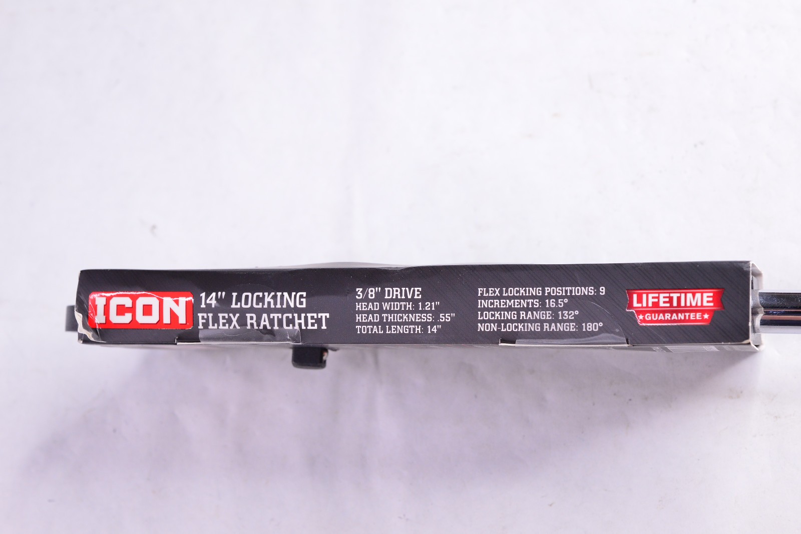 ICON R2LKG 3/8 INCH DRIVE G2 (GEN 2) 14 INCH LOCKING FLEX HEAD RATCHET