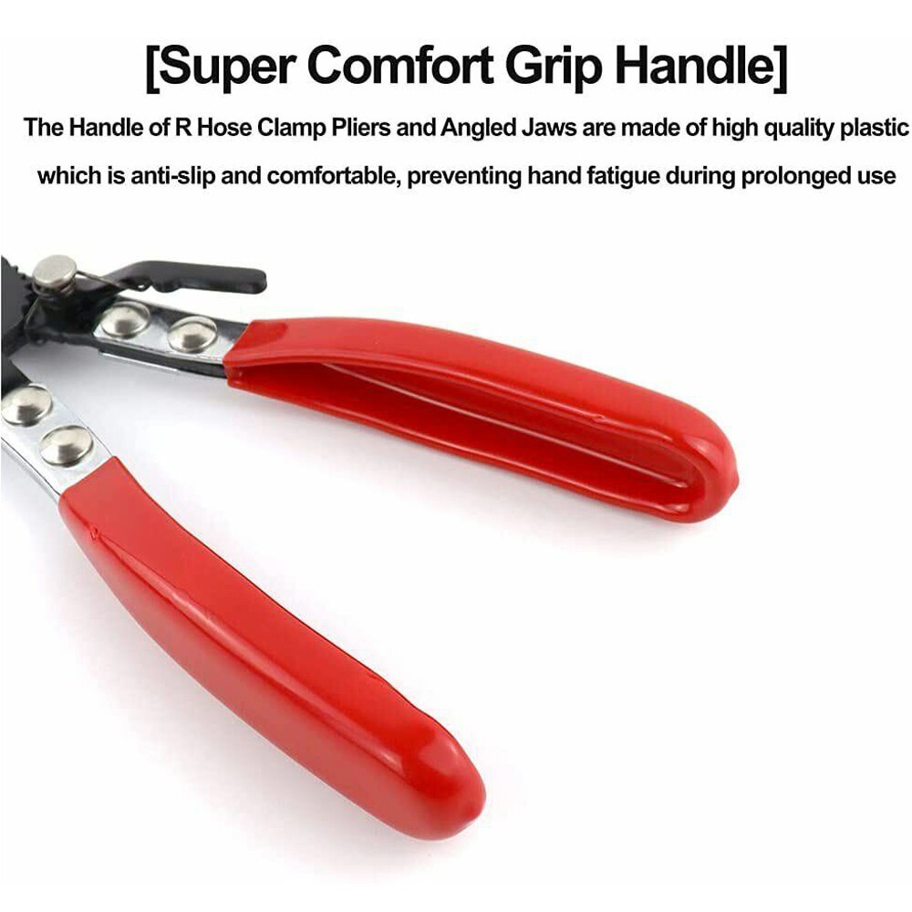 45° Hose Clamp Pliers Angled Swivel Jaw Locking Ring-Type Car Pipe Hose Clamps