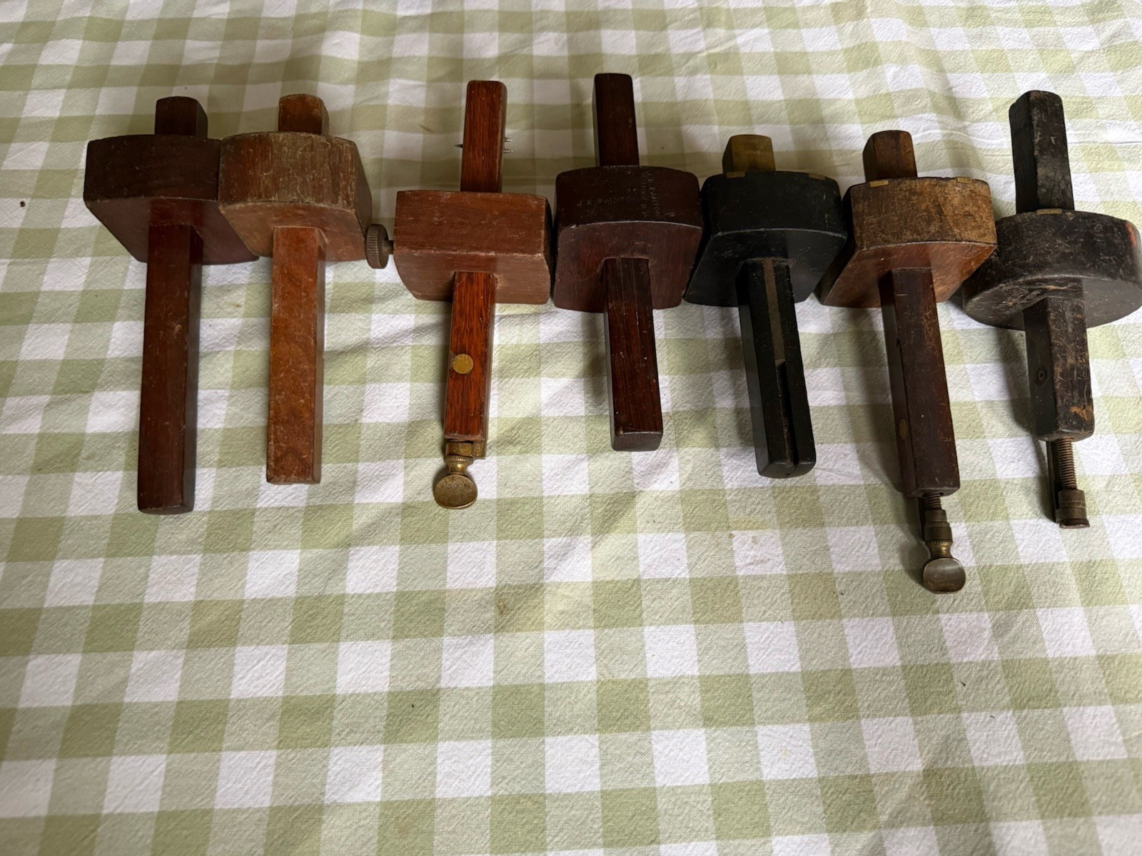 Job Lot Of Nice Mortice Gauges. Marples Rosewood Etc