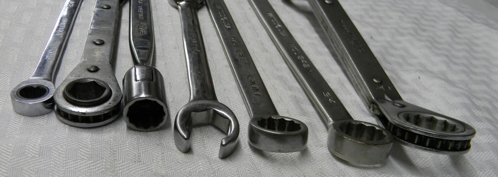 MATCO TOOLS 7PC WRENCH LOT GRCL112,WRM1314,WBF182,RF20226,WCL18M2,WCL242,WRD2428