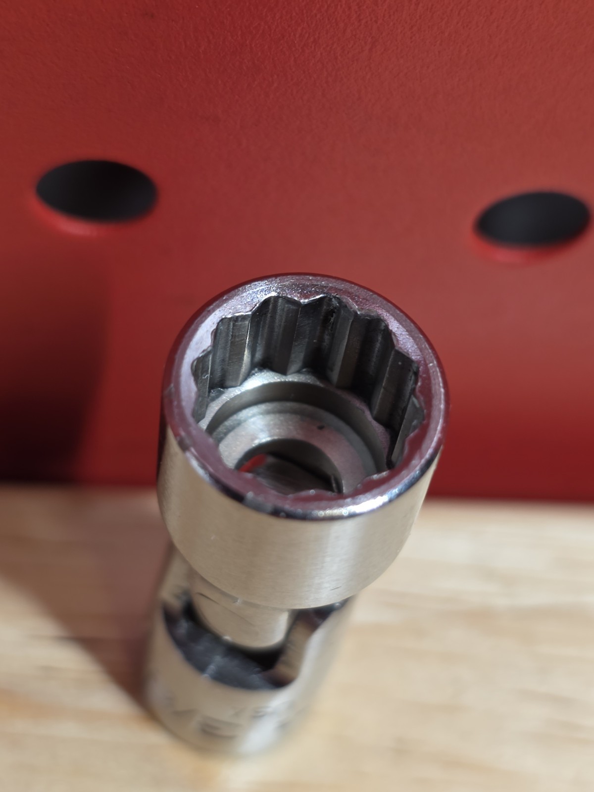 Snap-on TMU121 3/8” SAE 1/4” Drive 12-Point Swivel Wobble Socket USA See Details