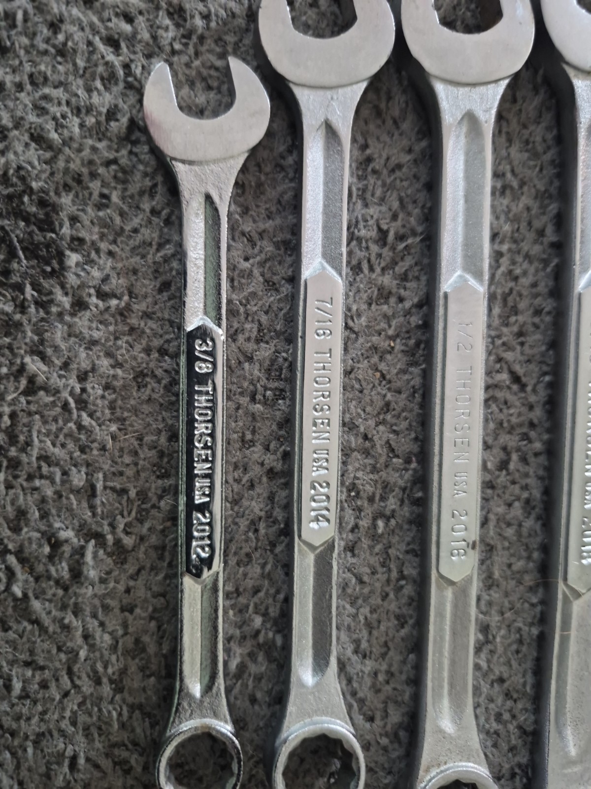 Thorsen USA Combination Wrench Lot SAE Set, 6 Pcs(A)