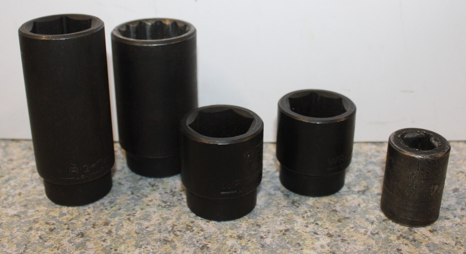 5- Wright x 3, Pittsburg & Proto Sockets – 1/2″ drive 6 & 12 Point