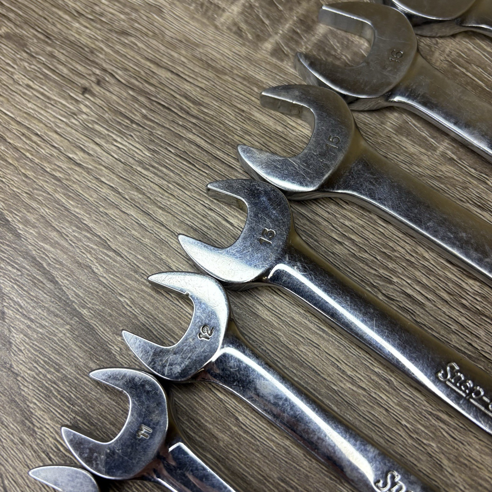 Snap-on 12pc Metric 12pt Flank Drive Short Combo Wrench Set OEXM6-OEXM19 6-19mm