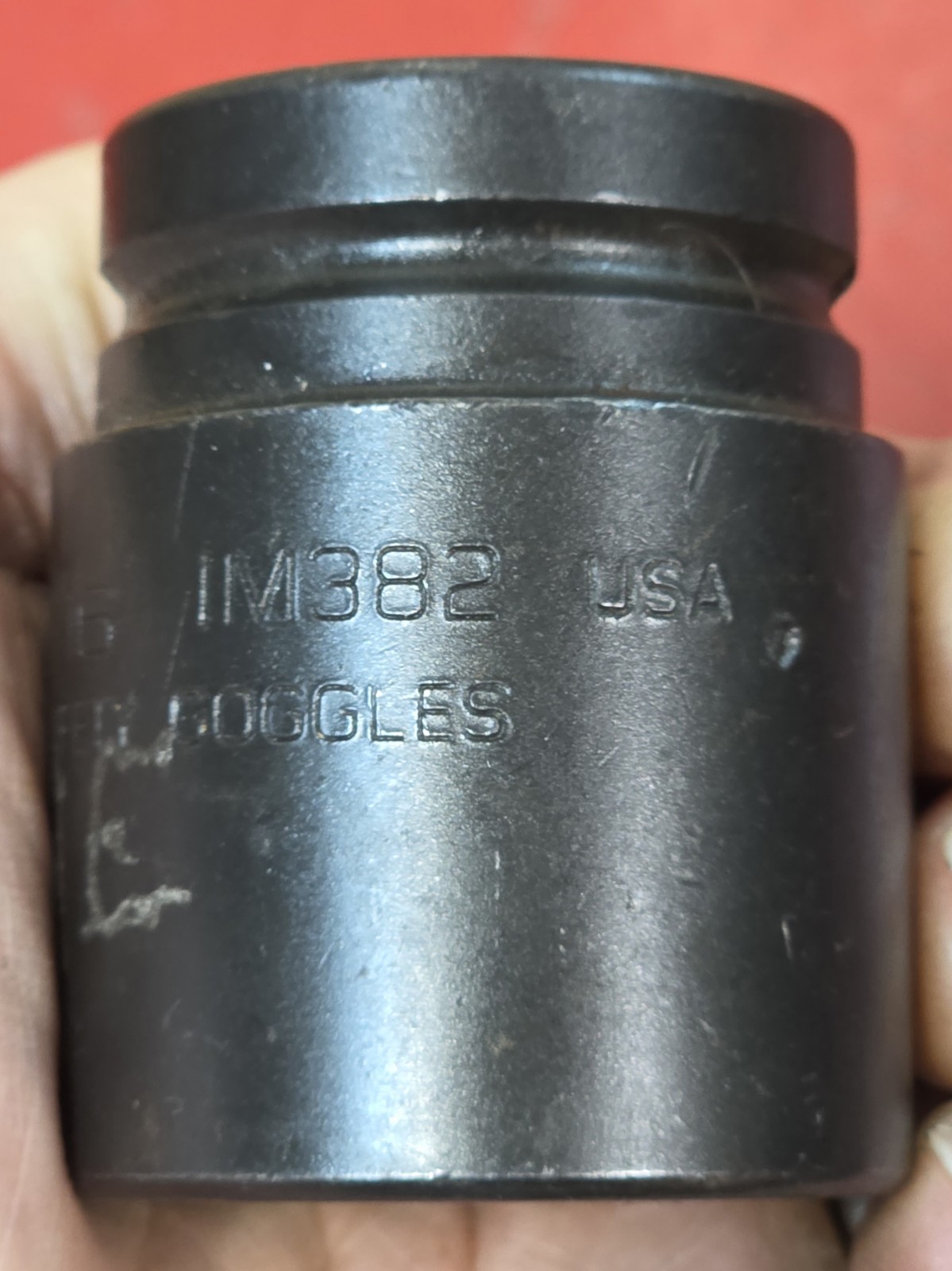 Snap-on SAE 3/4″ Drive 1-3/16″ Impact Shallow Socket 6pt IM382 Owners Marks