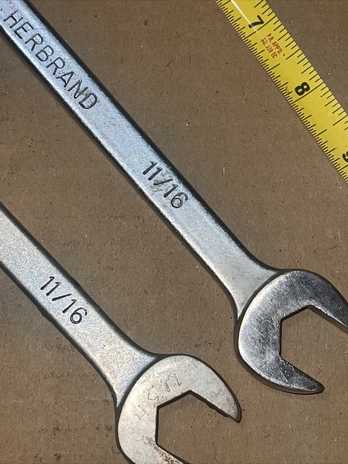 Herbrand 70022 11/16 In SAE Combination Wrench 12 Point Vintage