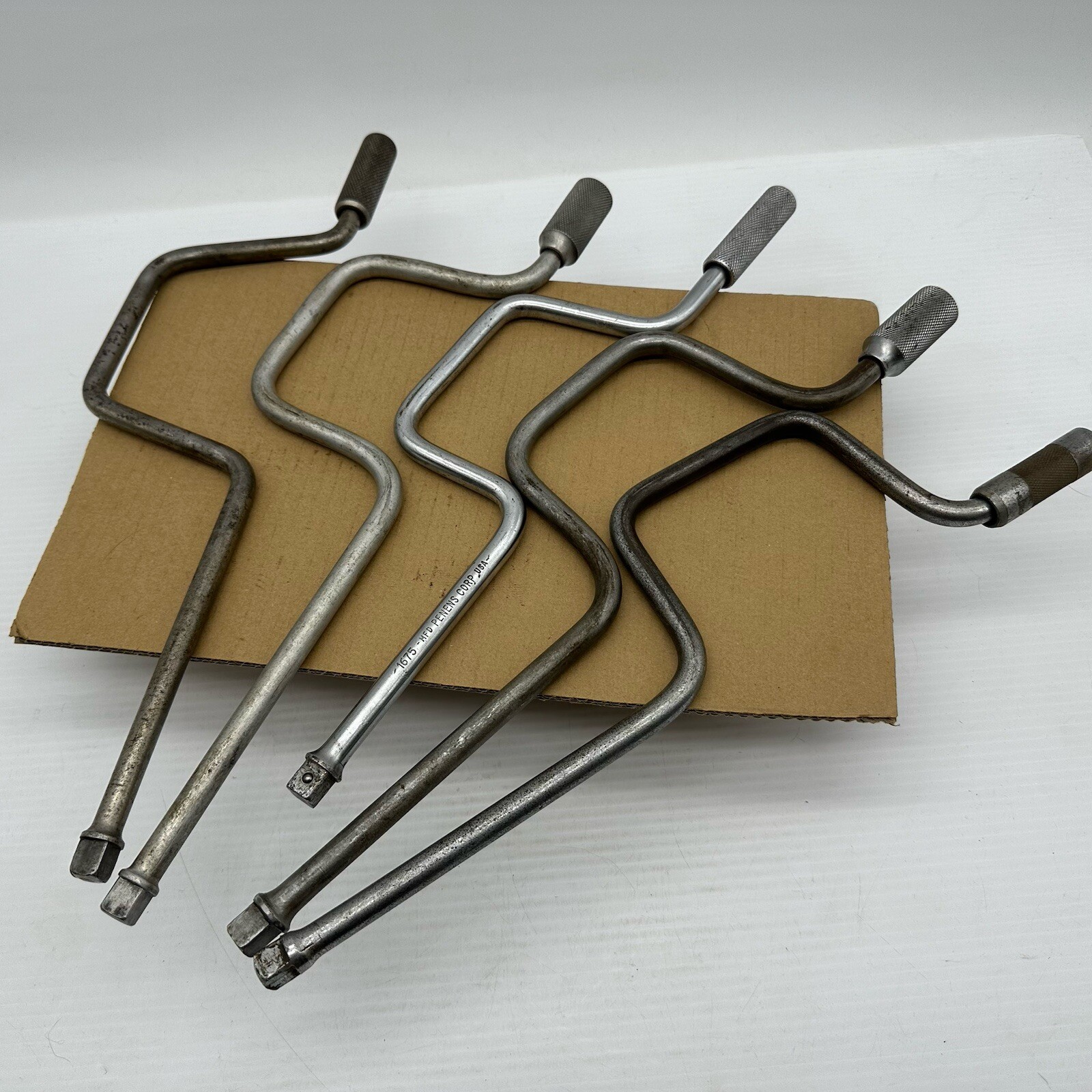 Lot 5 Vintage 1/2” Dr Speed Wrench Socket Handle Tool 2 Made in USA Husky PENENS