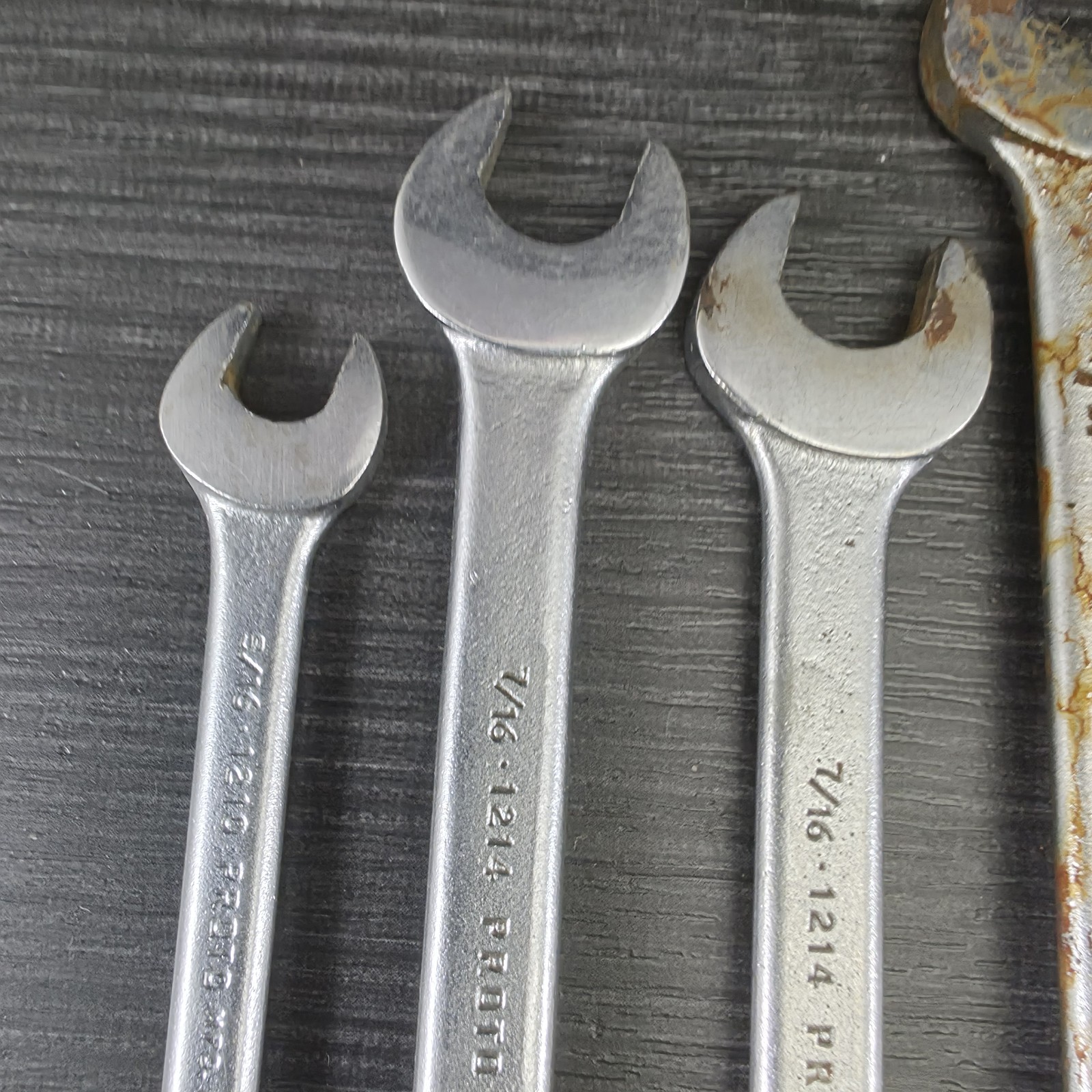 Vintage PROTO Professional USA Combination Wrench Lot of 11 SAE 5/16-3/4 Tools