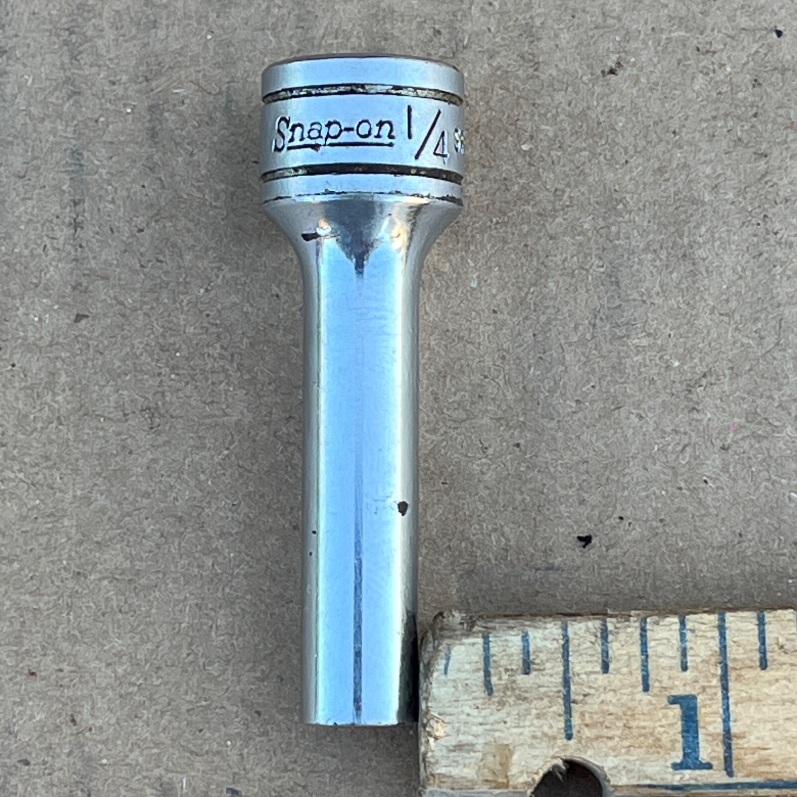 Snap On SFS081 1/4” inch SAE 3/8” Drive 6 Point Deep Socket – a