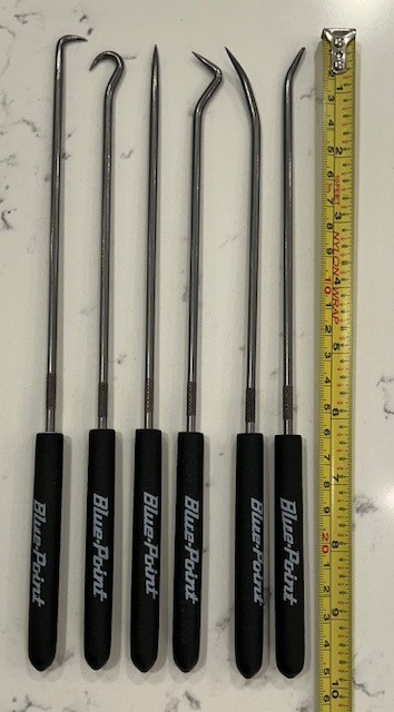 Blue-Point by Snap On 6pc Extra-Long Hook And Pick Set ( Excellent Condition )
