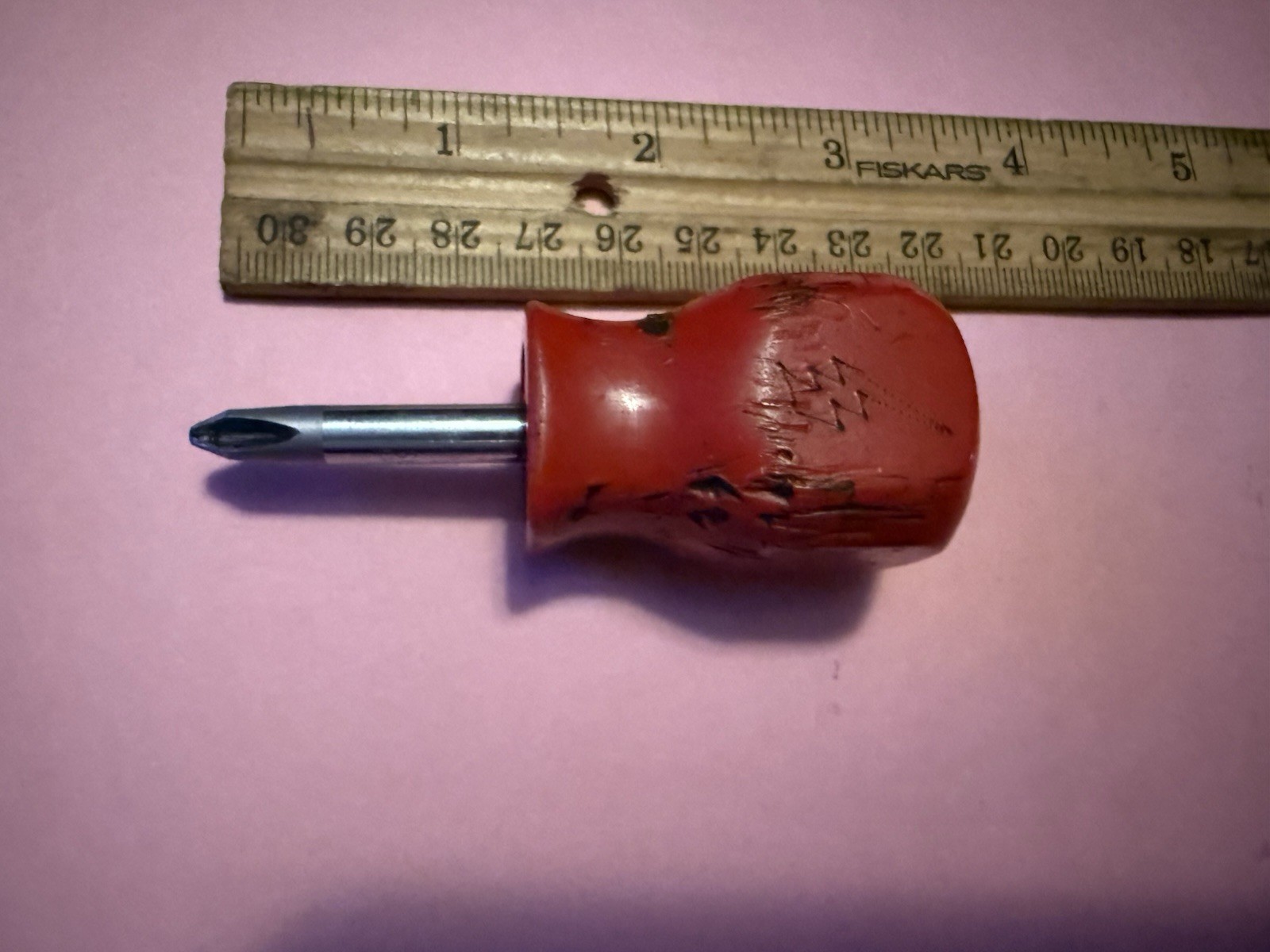 MAC P212XA #2 Stubby Phillips Head Screwdriver Red Handle