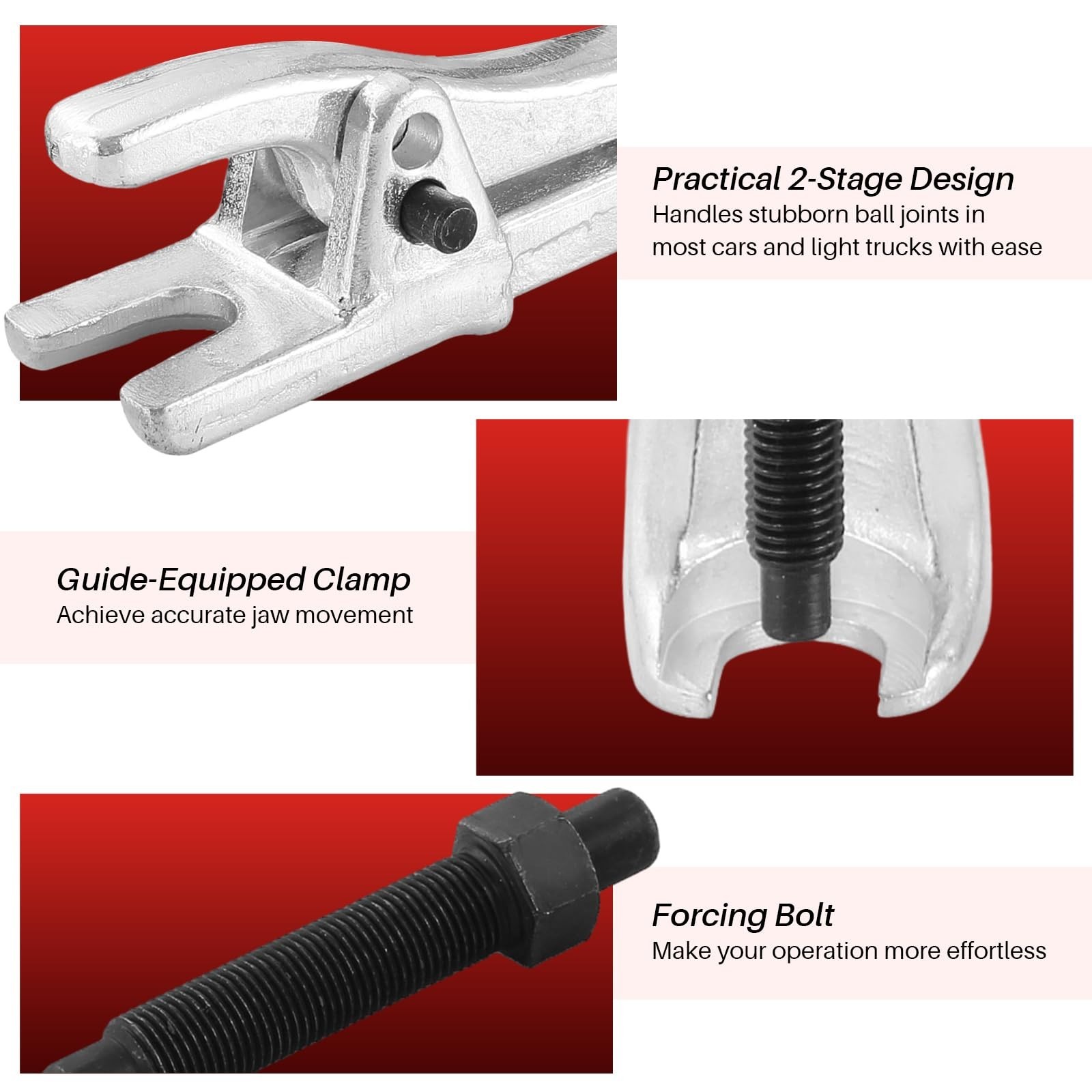 5PCS Ball Joint Separator Tool Kit – 5-in-1 Pitman Arm & Tie Rod End Puller Set