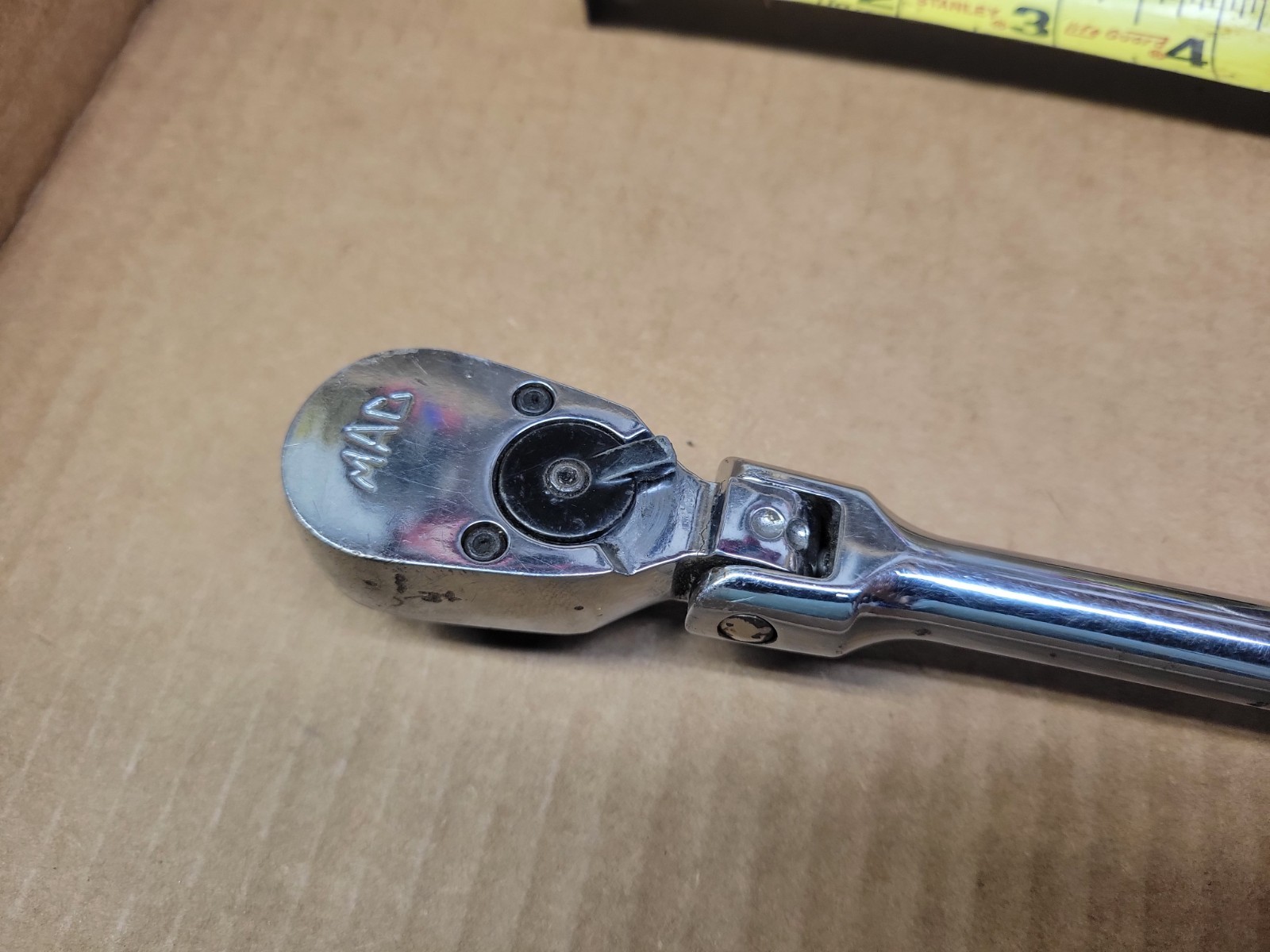 Mac Tools 3/8″ Drive Red Hard Handle Flex Head Ratchet No XR11FPA