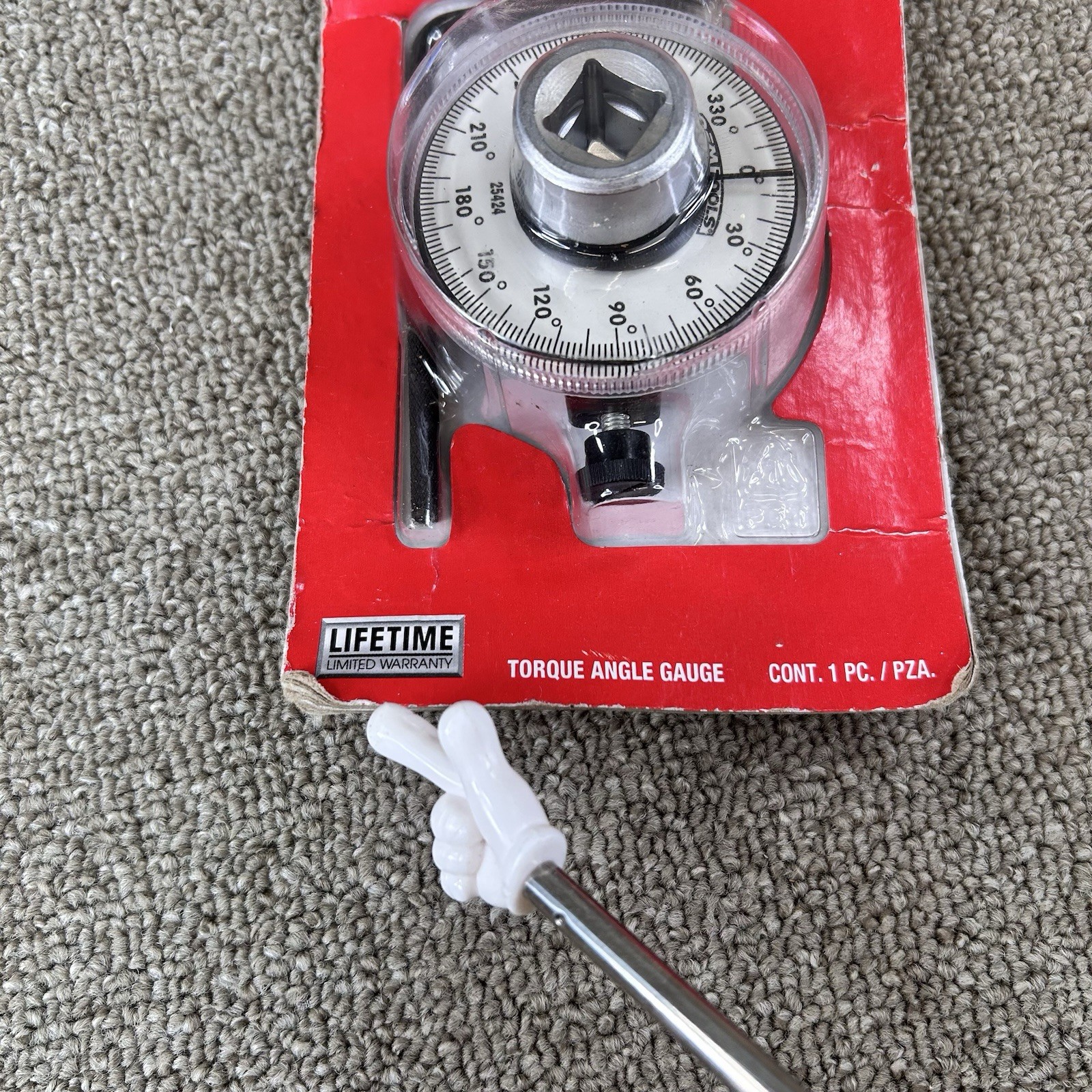 OEM Tools 25424 Torque Angle Gauge 1/2″ Drive Silver New in Package