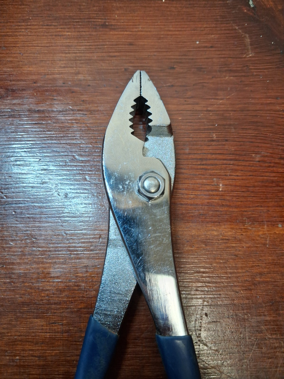 Fuller Slip Joint Pliers No. 112 Rubber Grip Made in Japan 8″ dark blue handles