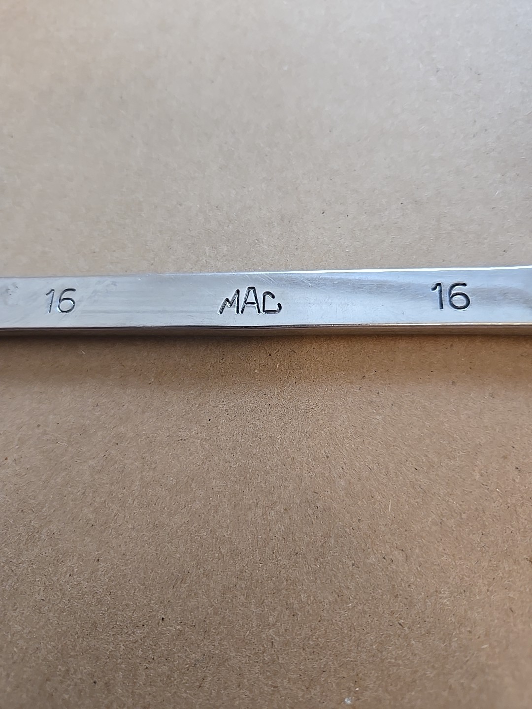 Mac Tools 16MM 12PT Metric Chrome Combination Wrench USA Ugly M16CW